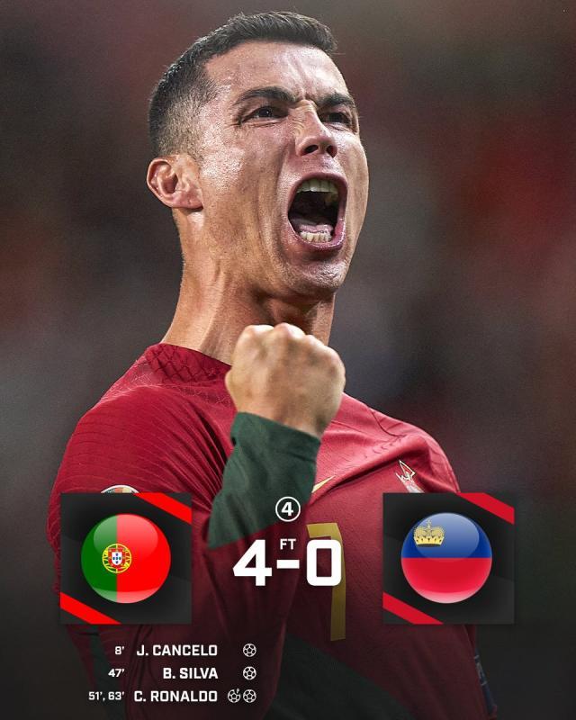 pg试玩-【欧预赛】C罗梅开创纪录！葡萄牙4比0大胜鱼腩